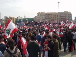 Beirut demonstration against Syrian occupation